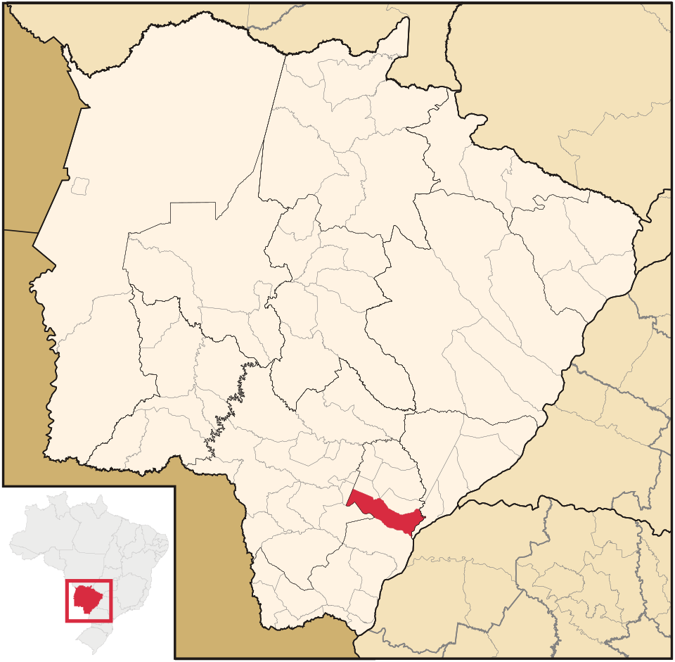 Mapa de localização de Jateí em MS