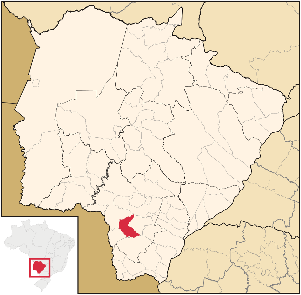 Mapa de localização de Laguna Carapã em MS
