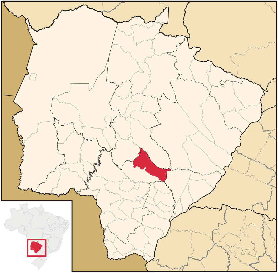Mapa de localização de Nova Alvorada do Sul em MS