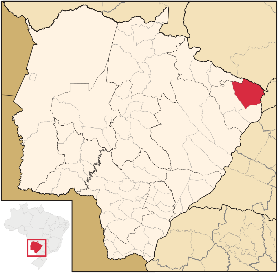 Mapa de localização de Paranaíba em MS