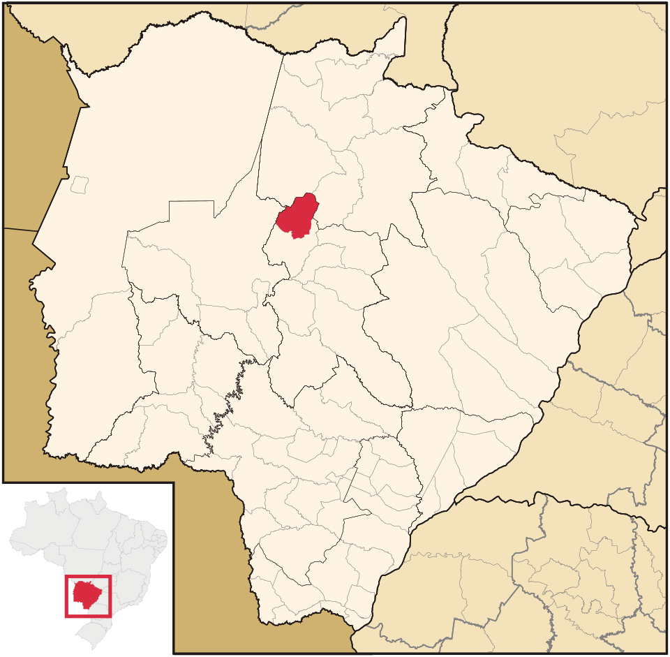 Mapa de localização de Rio Negro em MS