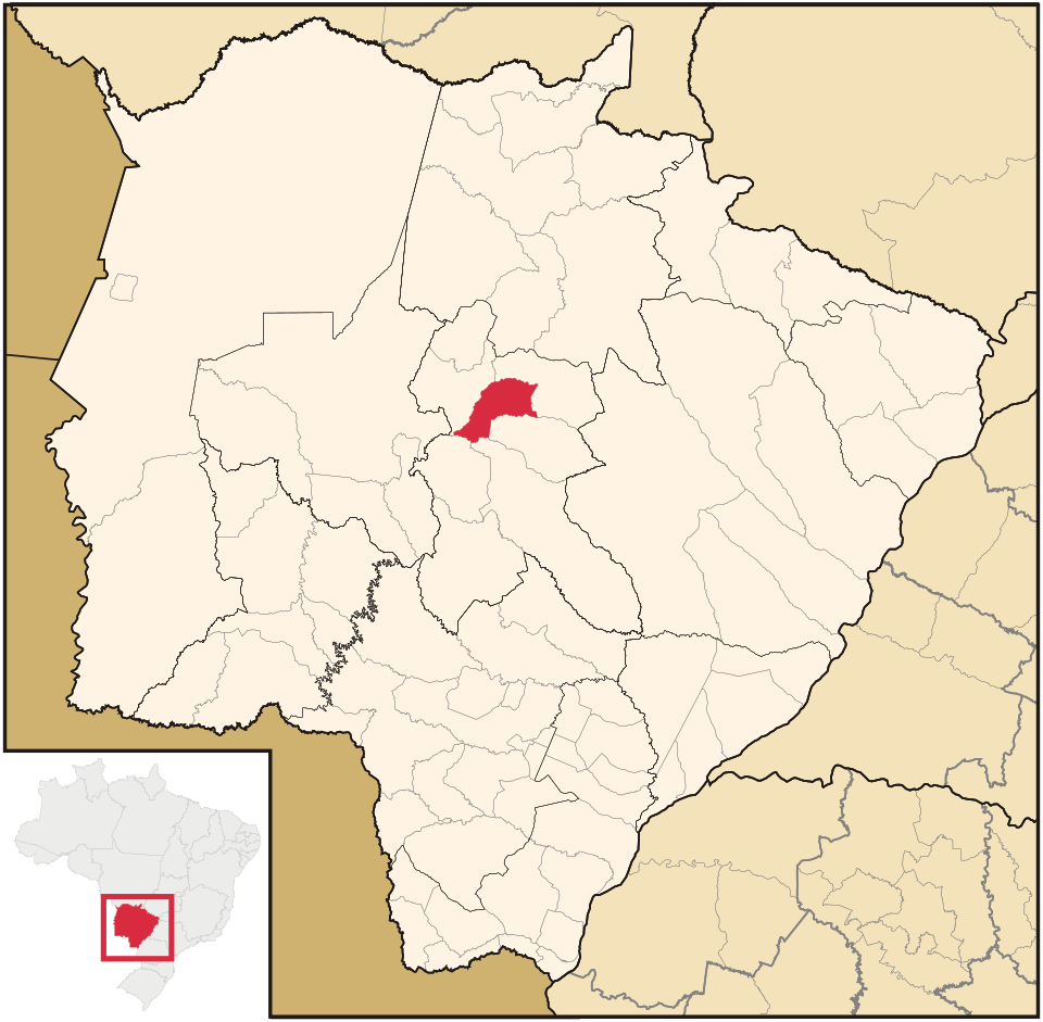 Mapa de localização de Rochedo em MS