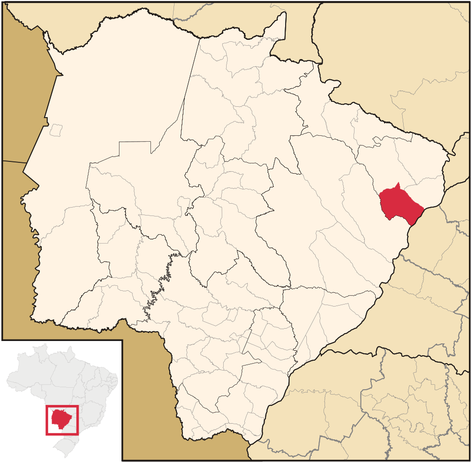 Mapa de localização de Selvíria em MS