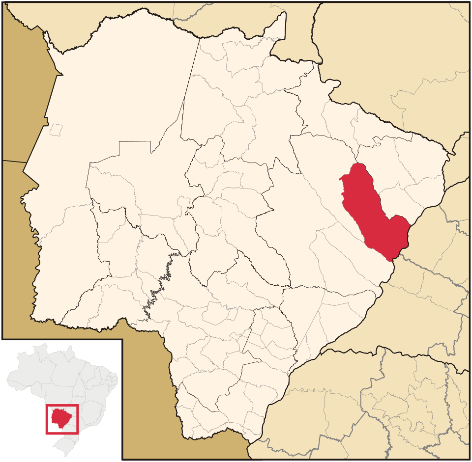 Mapa de localização de Três Lagoas em MS