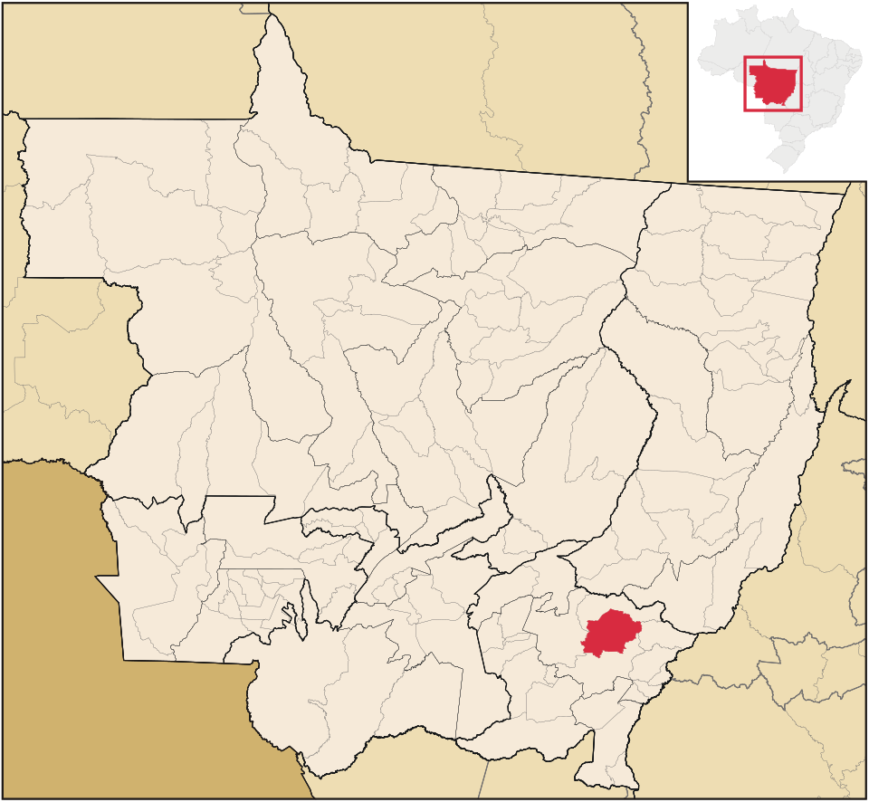 Mapa de localização de Tesouro em MT