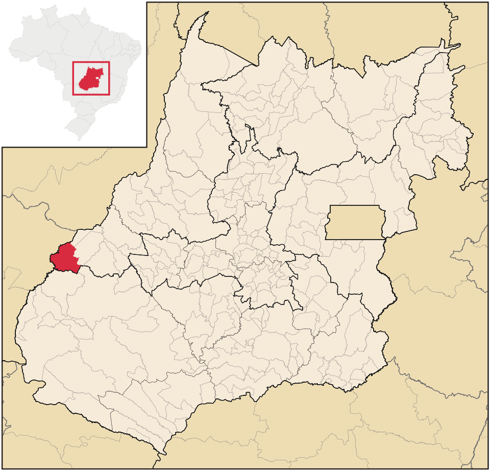 Mapa de localização de Baliza em GO