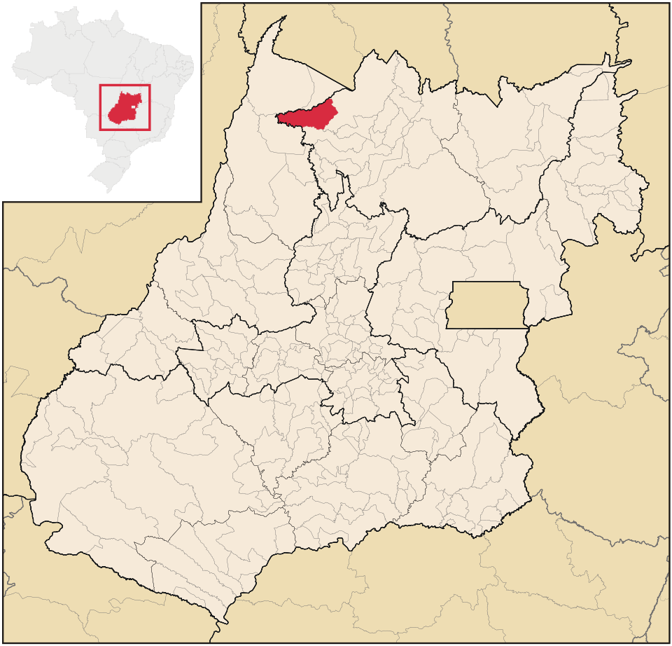 Mapa de localização de Bonópolis em GO