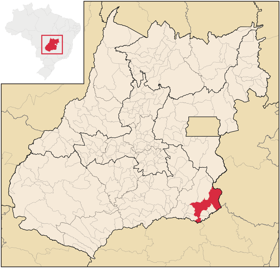 Mapa de localização de Catalão em GO