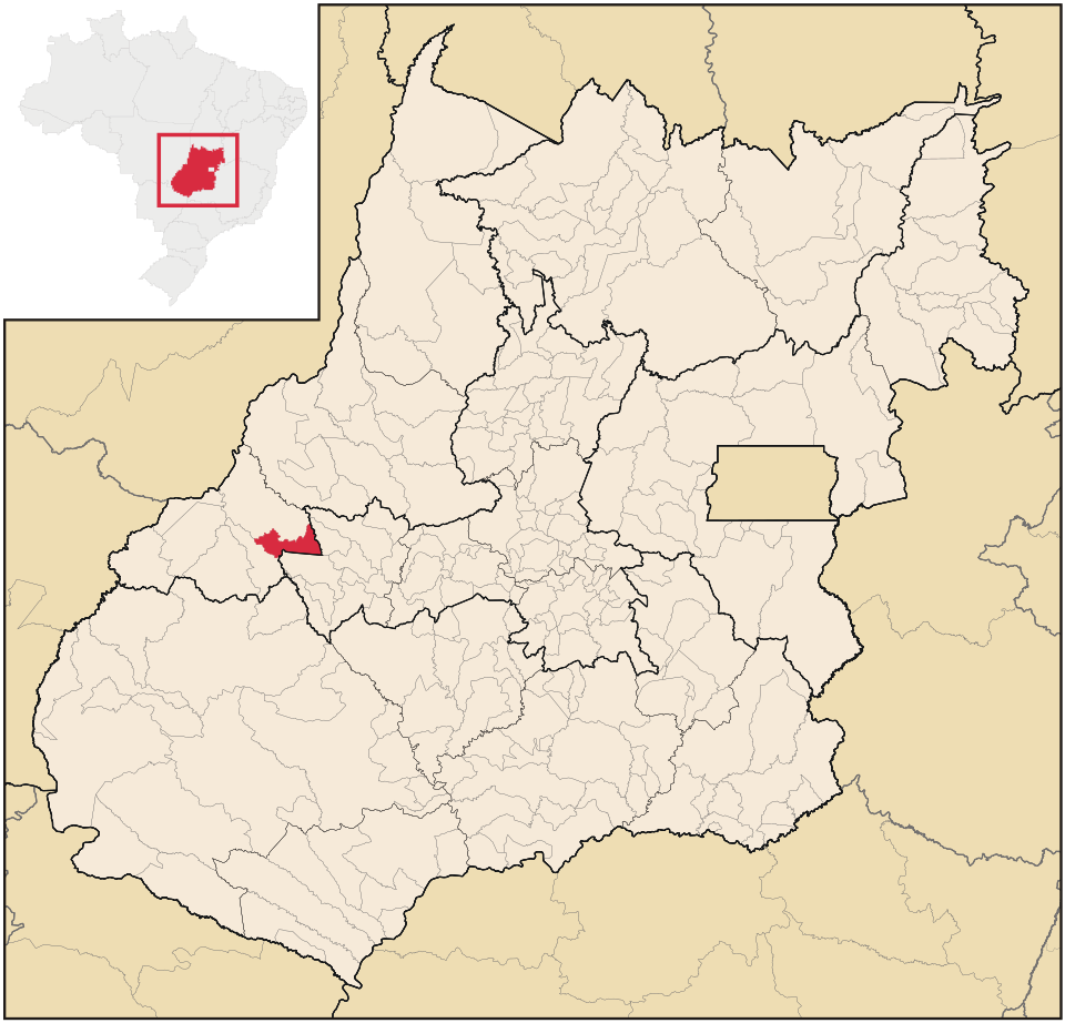 Mapa de localização de Diorama em GO
