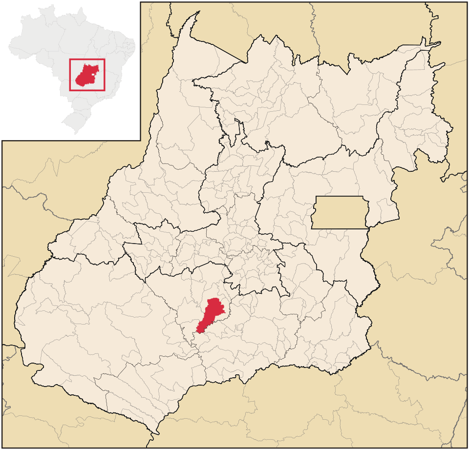 Mapa de localização de Edéia em GO