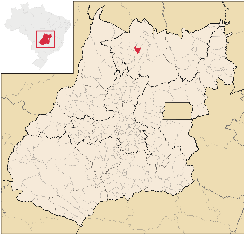 Mapa de localização de Estrela do Norte em GO