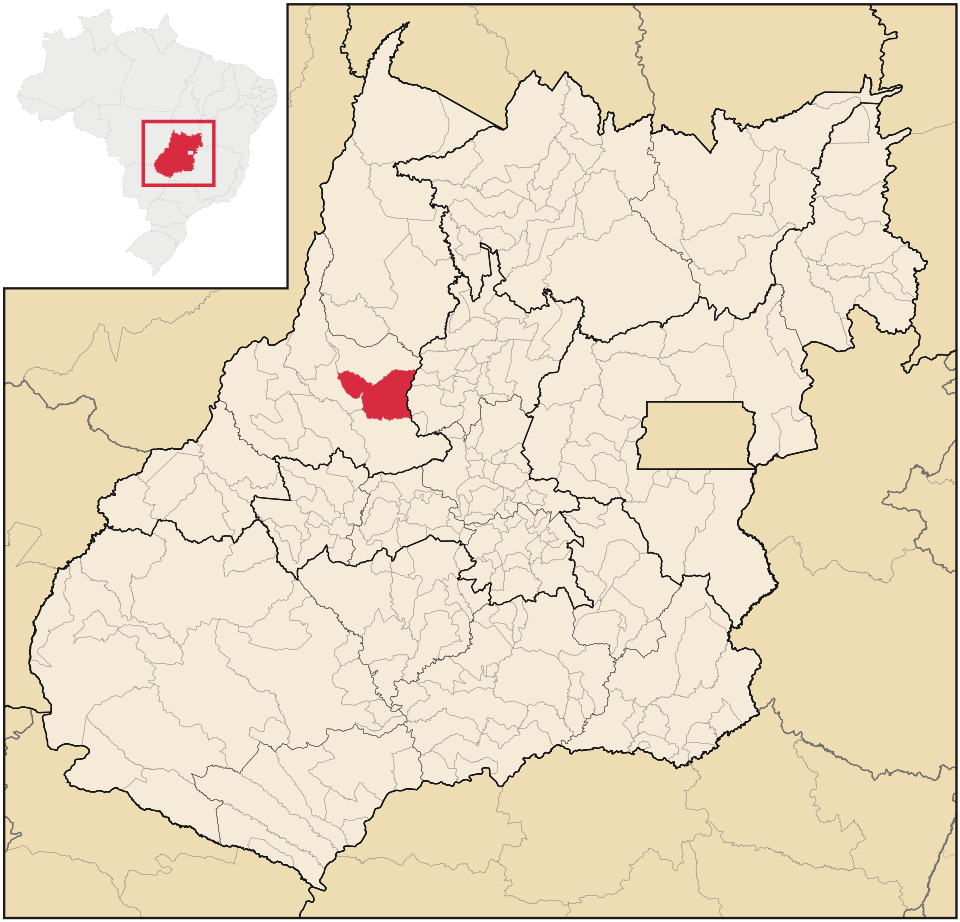 Mapa de localização de Faina em GO