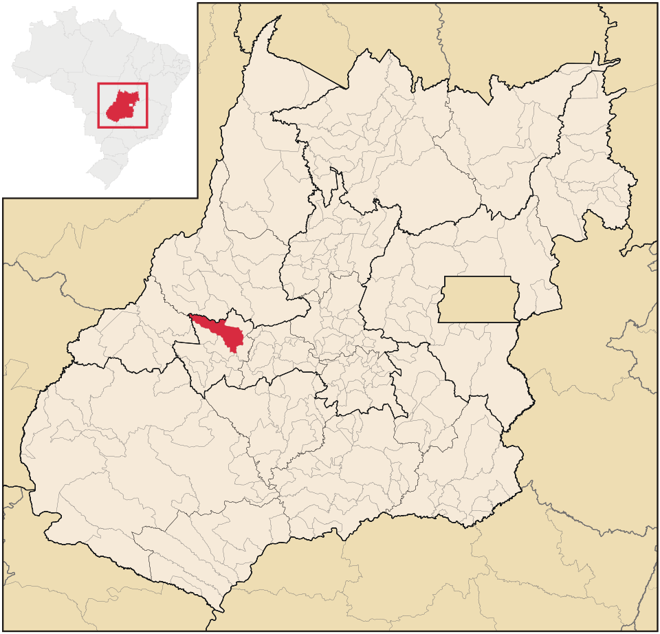 Mapa de localização de Fazenda Nova em GO