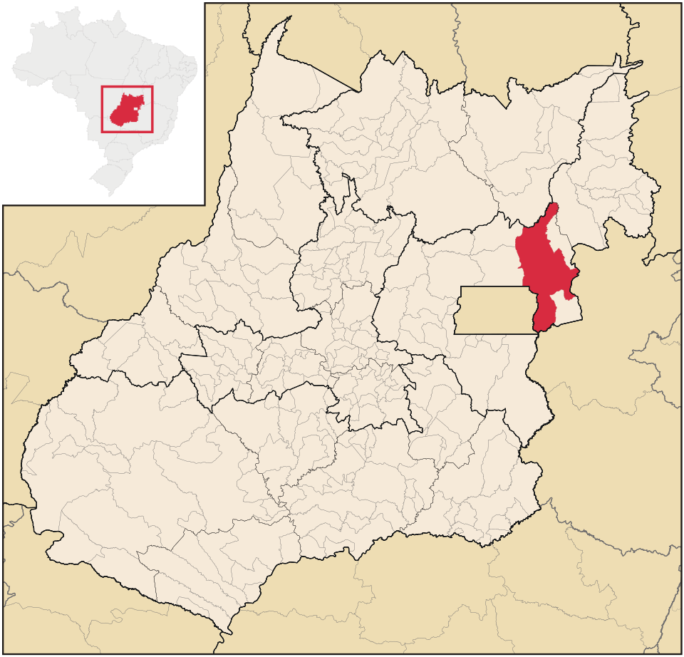 Mapa de localização de Formosa em GO