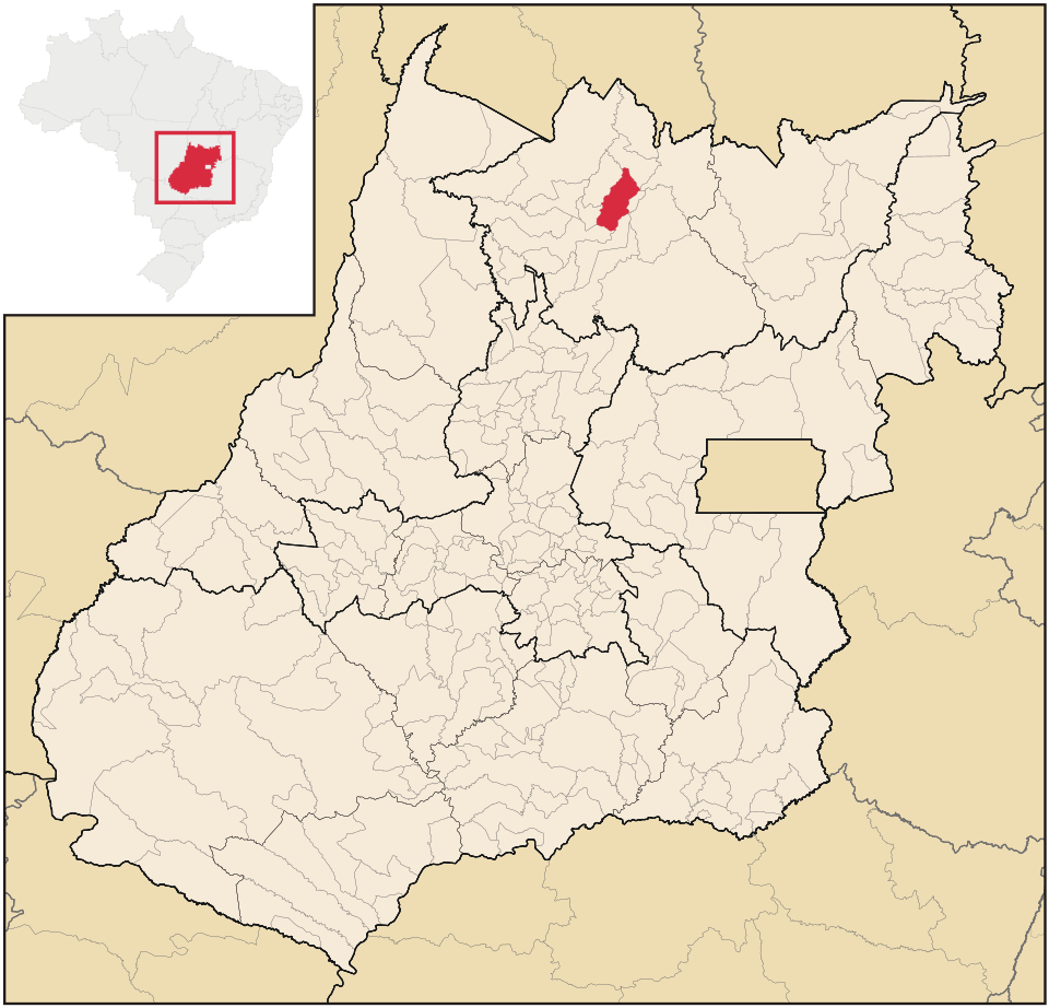 Mapa de localização de Formoso em GO