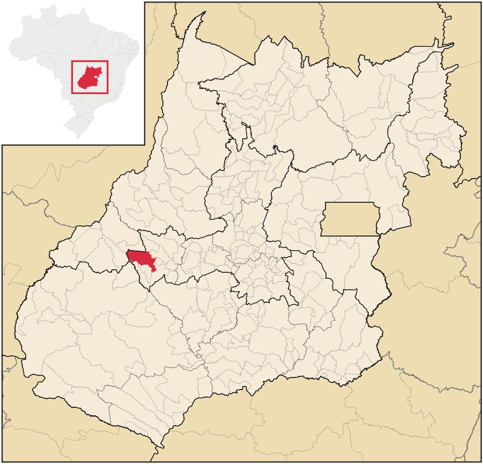 Mapa de localização de Iporá em GO