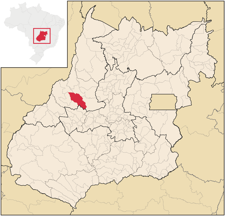 Mapa de localização de Itapirapuã em GO