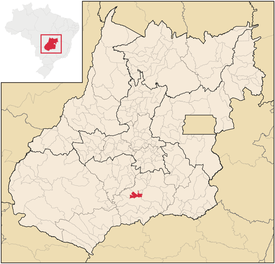 Mapa de localização de Joviânia em GO