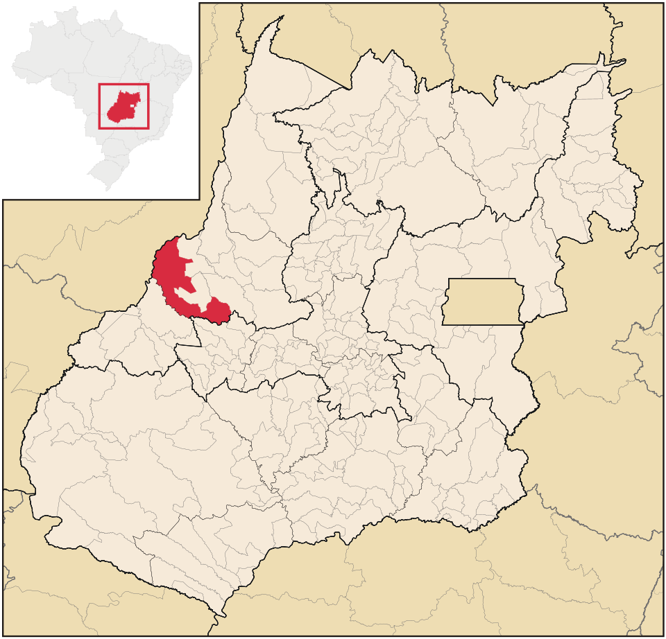 Mapa de localização de Jussara em GO