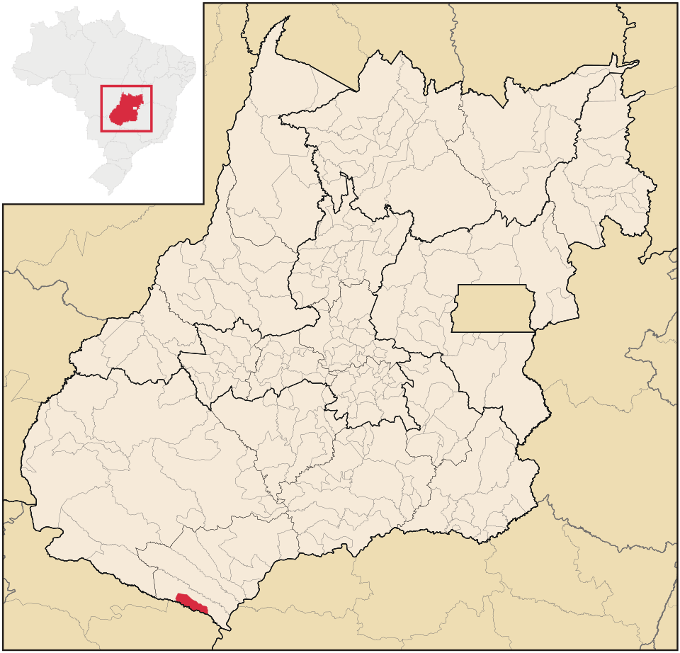 Mapa de localização de Lagoa Santa em GO