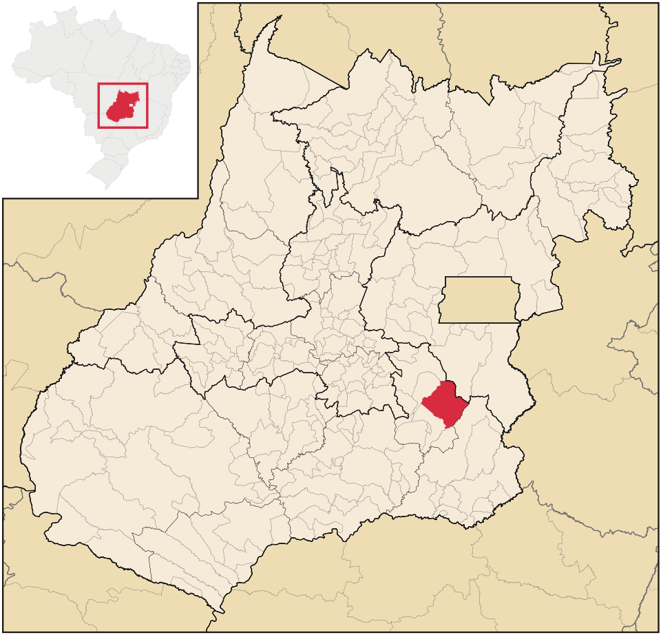 Mapa de localização de Orizona em GO