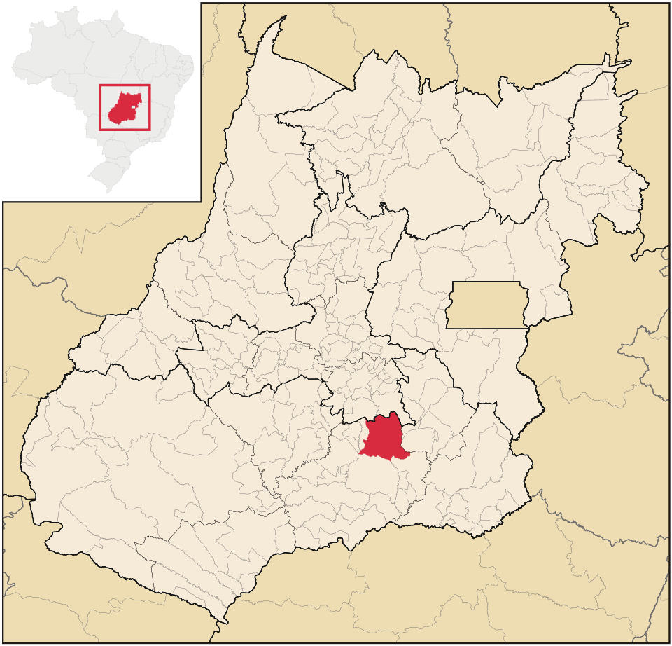 Mapa de localização de Piracanjuba em GO
