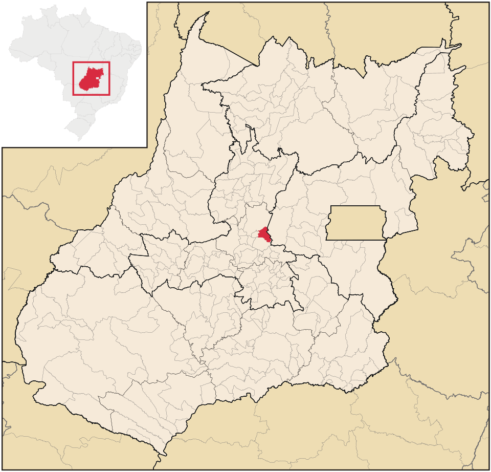 Mapa de localização de São Francisco de Goiás em GO