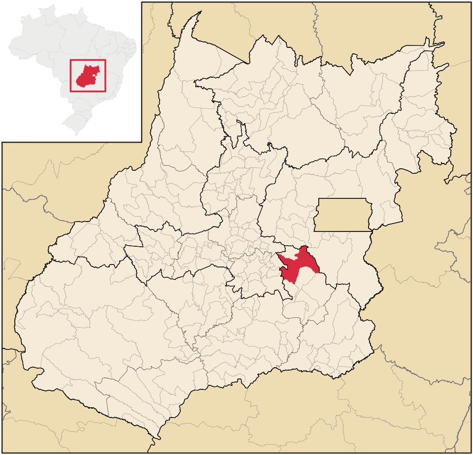 Mapa de localização de Silvânia em GO