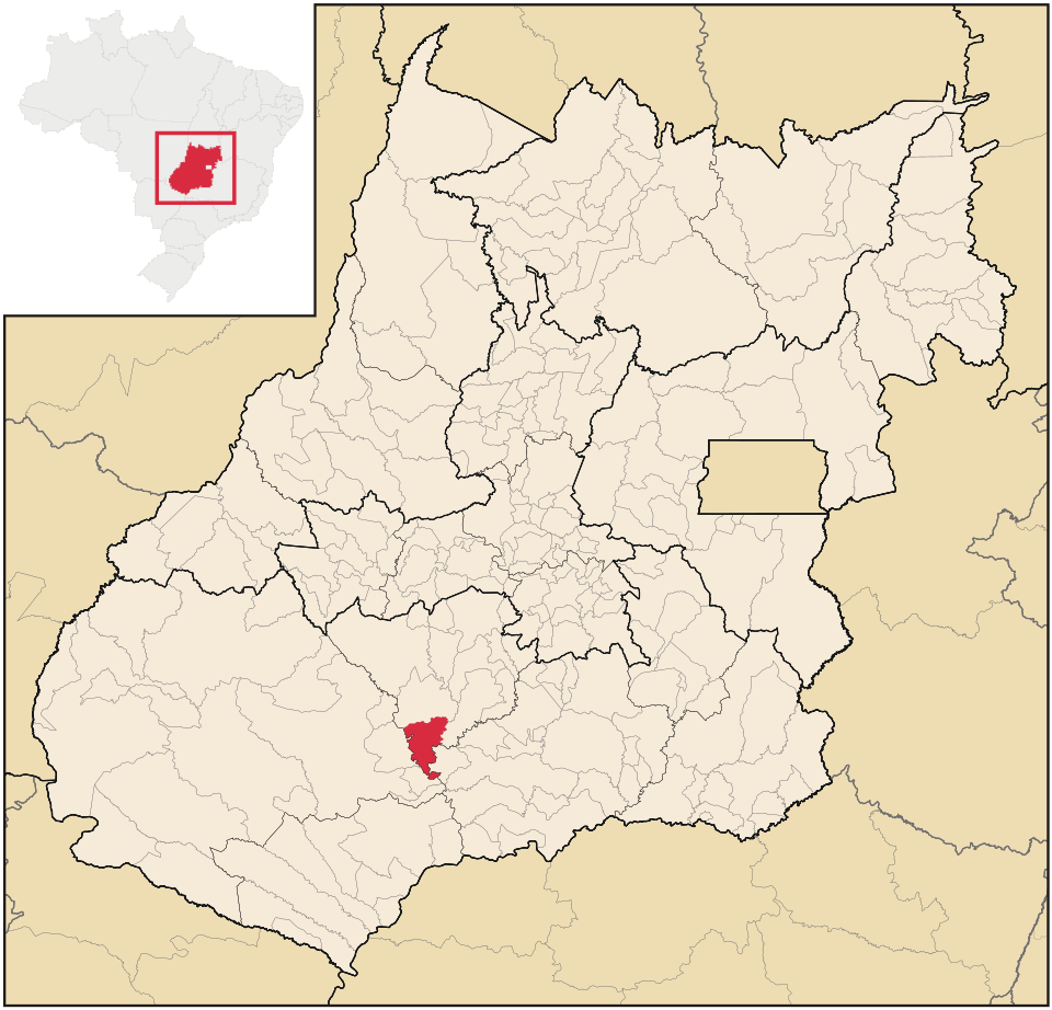 Mapa de localização de Turvelândia em GO