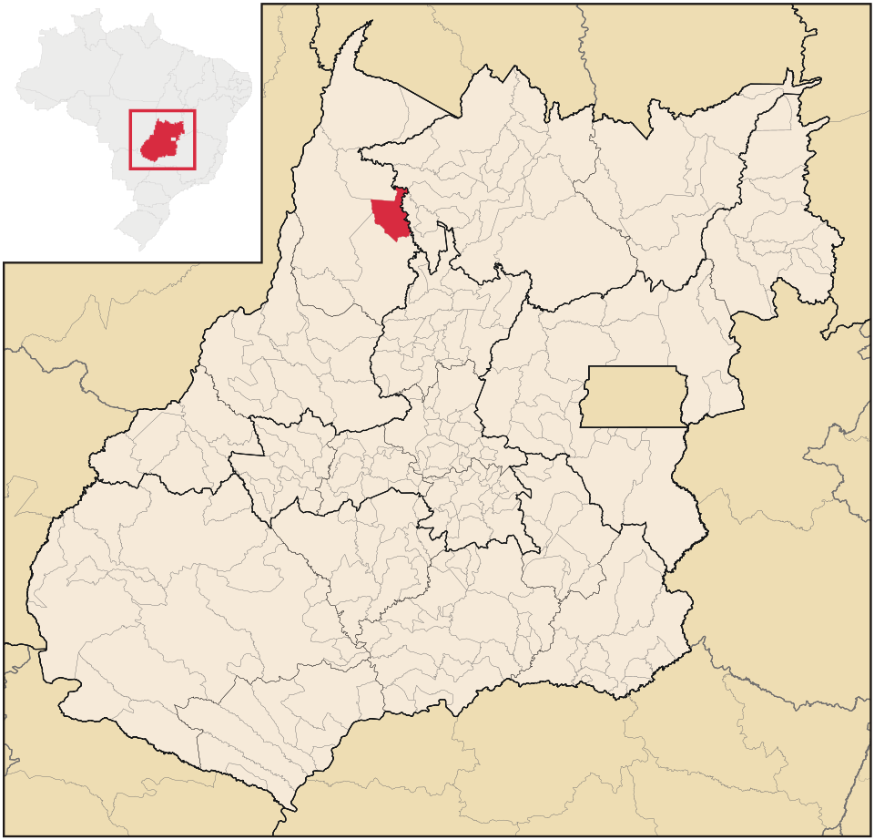 Mapa de localização de Uirapuru em GO