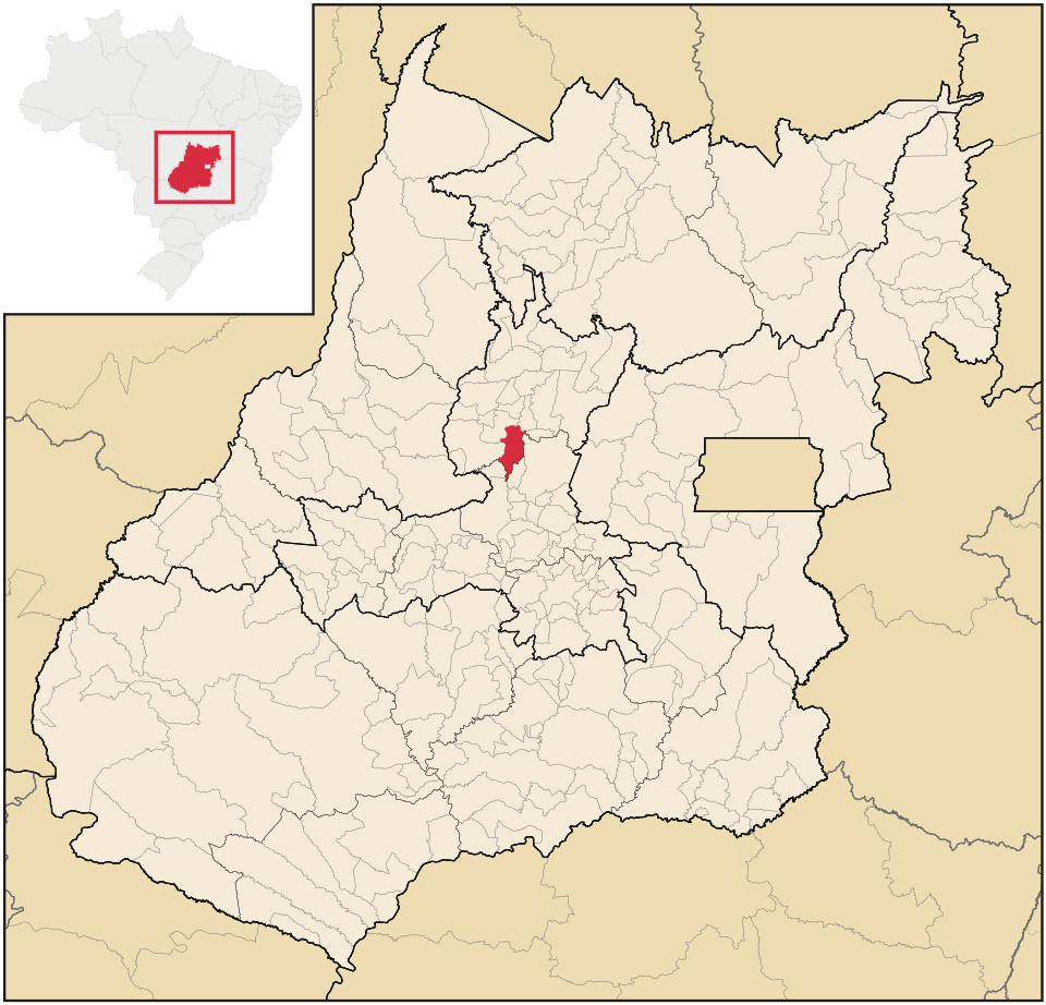 Mapa de localização de Uruana em GO
