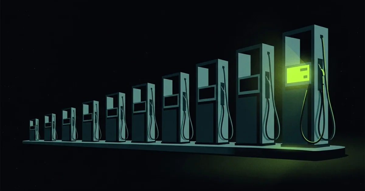 Ilustração do ranking: Cidades com a gasolina mais barata do Brasil